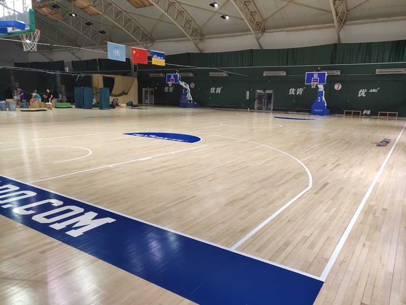 體育場(chǎng)館木地板翻新案例 體育場(chǎng)館木地板翻新案例